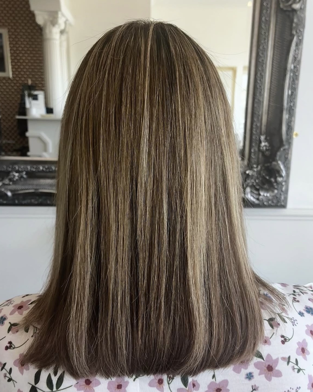 Frizz reduction smoothing result at Esther Alexander salon in Ewell