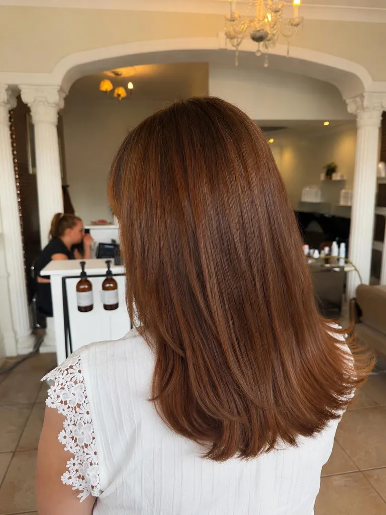 Hair after a cut and blow-dry at Esther Alexander in Ewell