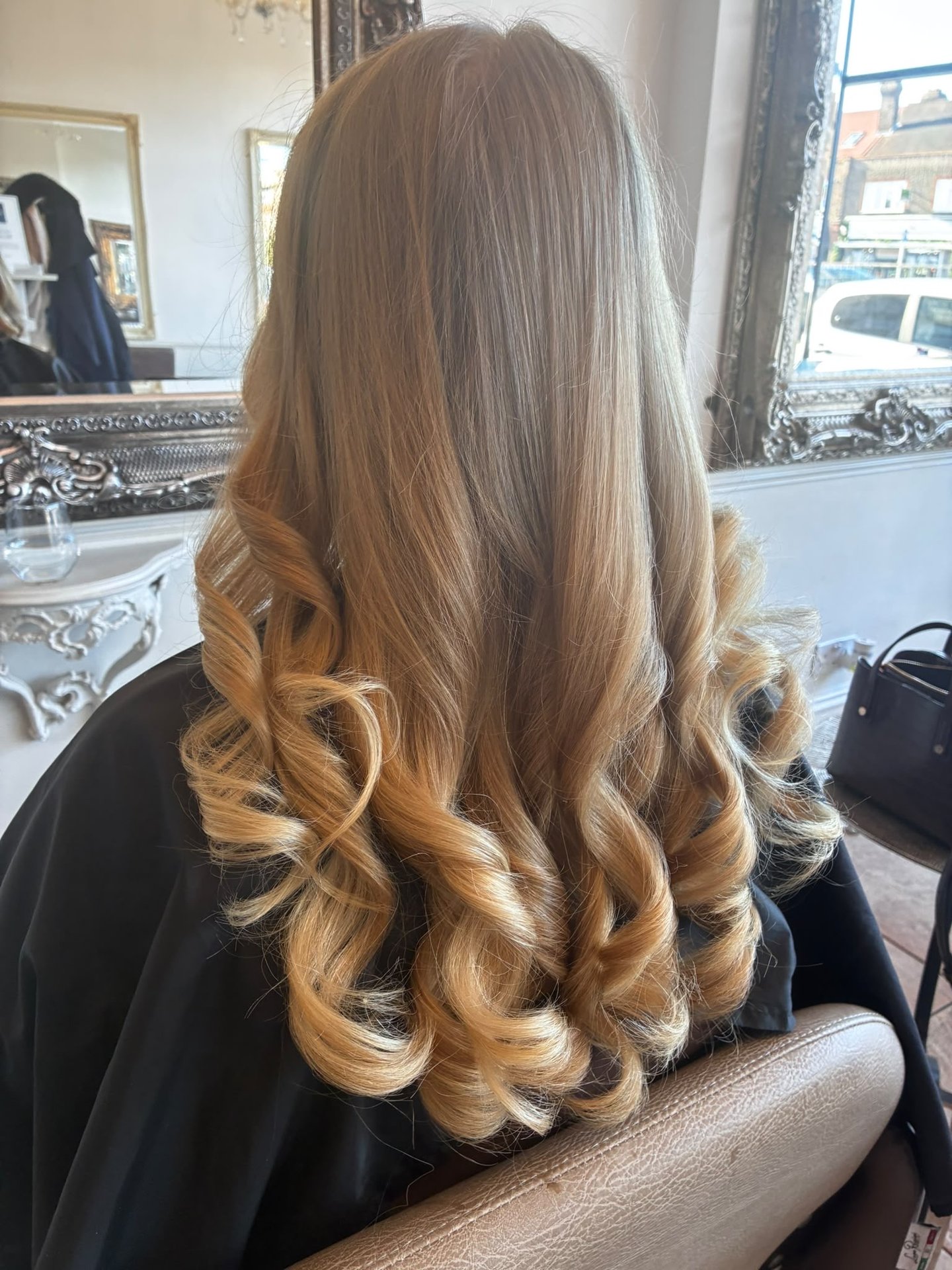 Blonde hair after a cut and blow-dry at Esther Alexander in Ewell