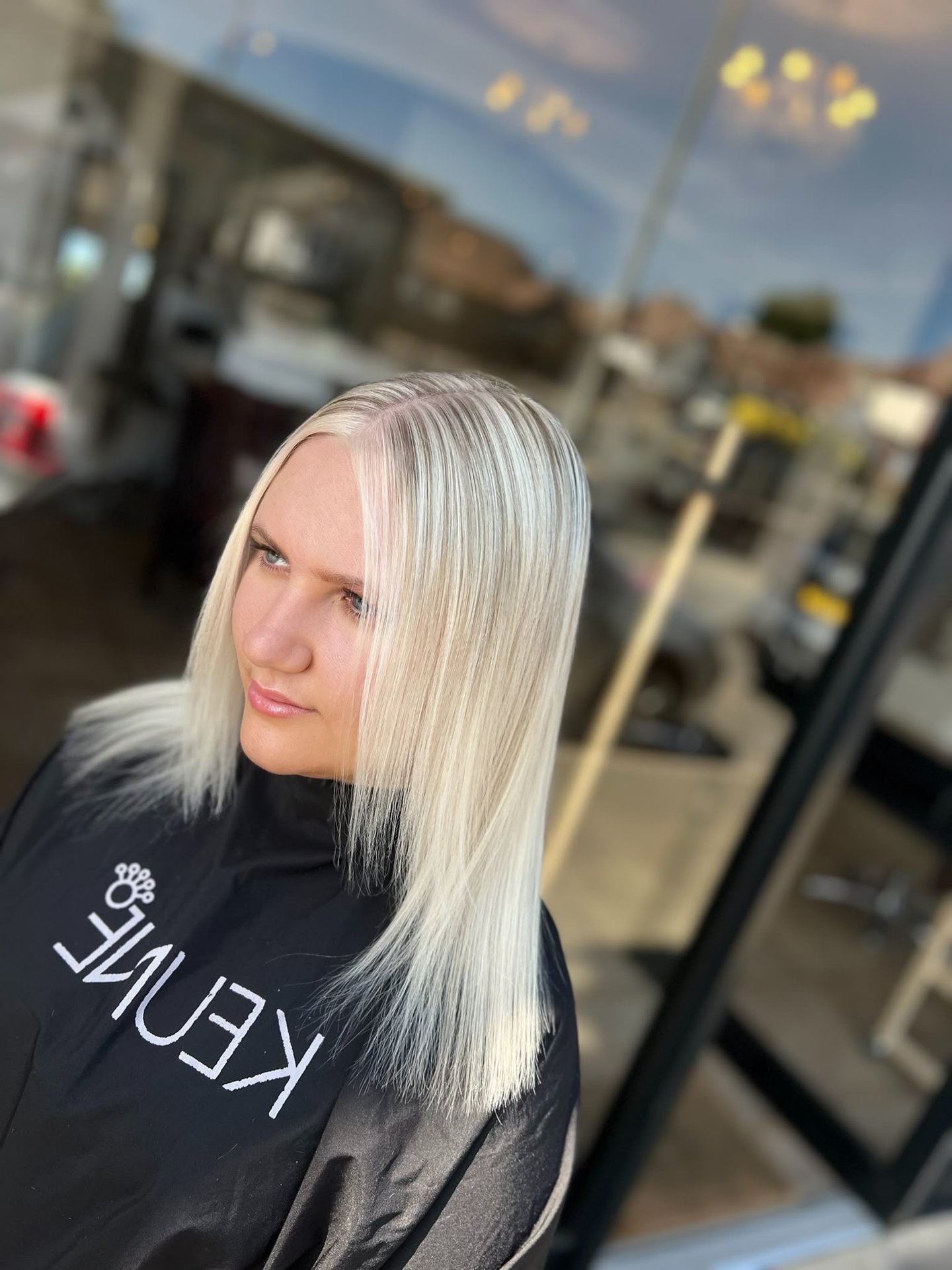 Hair after full head highlights at Esther Alexander in Ewell