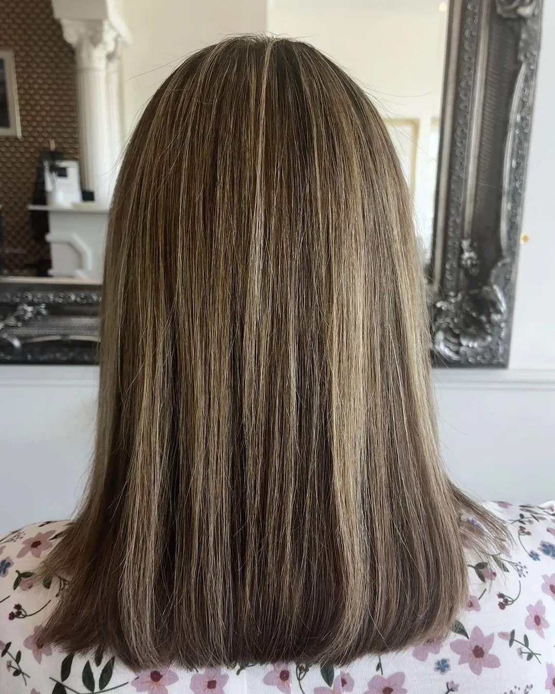 Frizz reduction keratin smoothing result at Esther Alexander salon