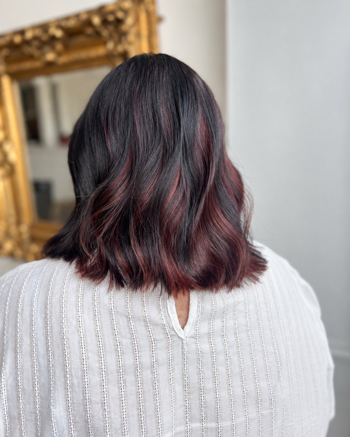 Hair after a regrowth tint at Esther Alexander in Ewell
