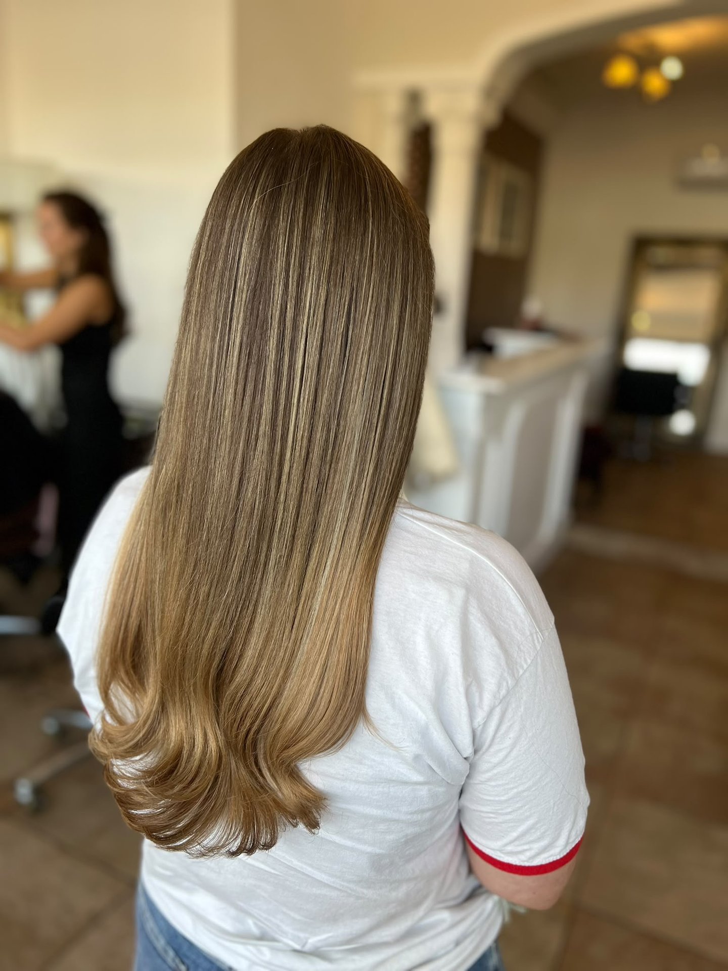 Hair after half head highlights at Esther Alexander in Ewell